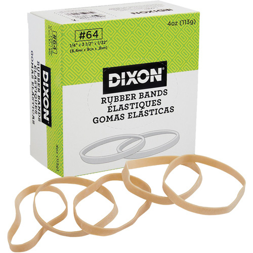 DIXON 58500-64 Rotex Rubber Bands, 3-1/2" x 1/4"-(Box of .25 lbs)