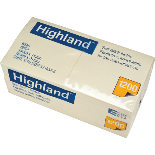 3M Highland™ Note Message Pads  (Pack of 12)-Click on options for variations & Details.