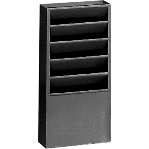 Durham Manufacturing 403-08 Literature Storage Racks, Stationary, 5 Slots, Steel, 9-3/4" W x 4-1/8" D x 21" H-(Each)