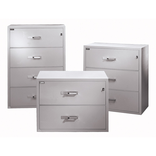 Gardex GL402-BE Fire Resistant Filing Cabinets Fire Resistant Filing Cabinets, Steel, 2 Drawers, 38-3/4" W x 23-1/2" D x 29" H, Beige - Each