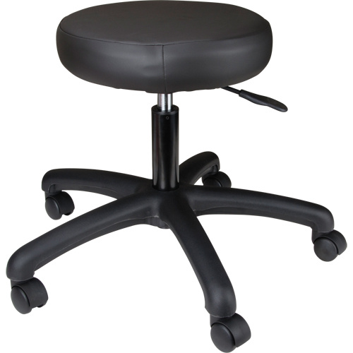 Mur-Van C924-3P-CC-V 900 Series Task Stool, Mobile, Adjustable, 16" - 22", Vinyl Seat, Black-(Each)