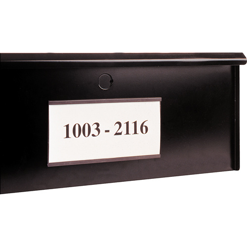 Aigner Label Holder MC106 Magnetic Card Holders, Magnetic, 6" L x 1" W-(Pack of 25)