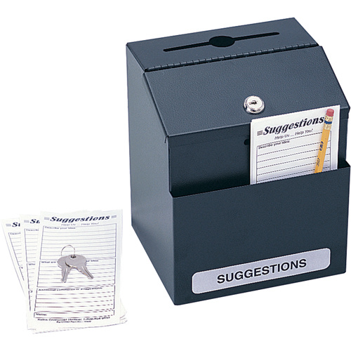 Safco 4232BL Suggestion Boxes Suggestion Boxes - Each