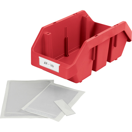 Aigner Label Holder BB13 Bin Buddy Label Holders, Self-Adhesive, 1" L x 3" W-(Box of 25)