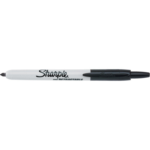 Sharpie 32701 Retractable Permanent Marker Retractable Permanent Marker, Fine, Black - Each