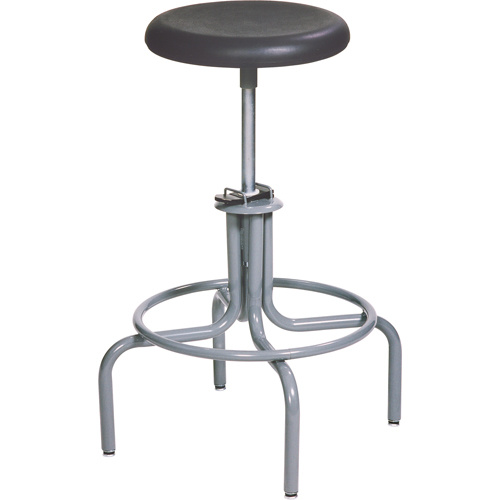 Mur-Van C621M-PU 600 Series Stool, Stationary, Adjustable, 22" - 28", Polyurethane Seat, Black-(Each)