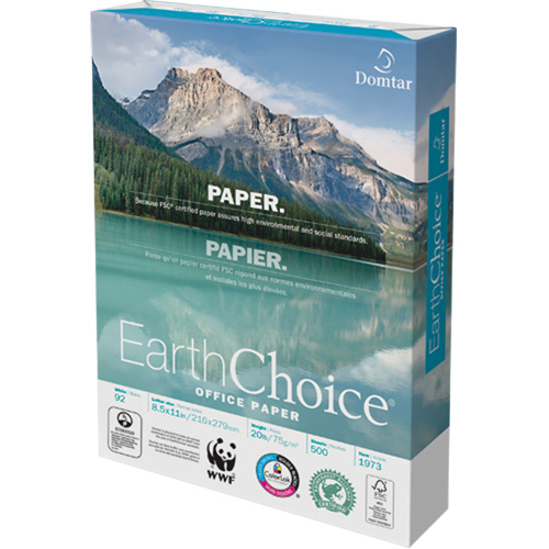 EarthChoice Office Paper, FSC, 8-1/2" x 11", 20 lbs., White-(Pack of 500)