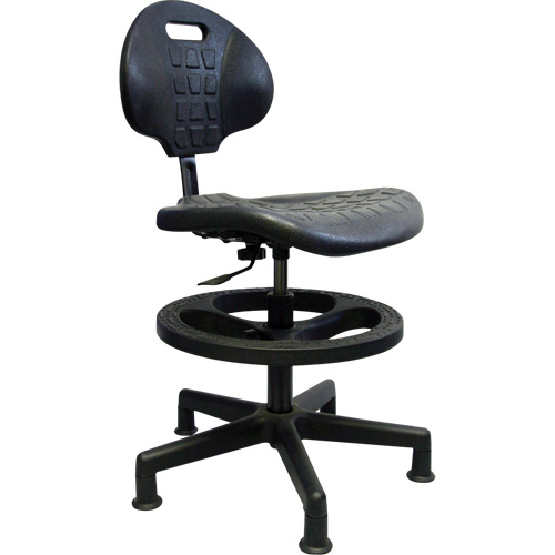 Mur-Van C1401-GL-TP Heavy-Duty Ergonomic Seating Heavy-Duty Ergonomic Seating, Polyurethane, Black, 250 lbs. Capacity - Each