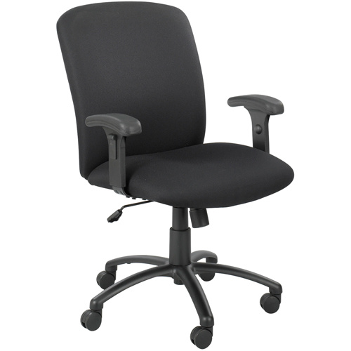 Safco 3490BV Uber™ Big & Tall Chairs Uber™ Big & Tall Chairs, Nylon, Black, 500 lbs. Capacity - Each