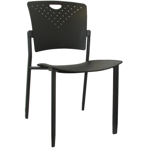 Horizon Seating A-118 MaxX StaxX™ Stackable Chairs MaxX StaxX™ Stackable Chairs, Polypropylene, 17-1/4" High, 275 lbs. Capacity, Black - Each