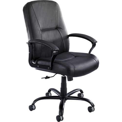 Safco 3500BL Serenity™ Big & Tall Chair Serenity™ Big & Tall Chair, Leather, Black, 500 lbs. Capacity - Each