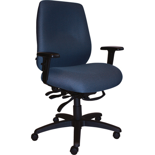 Horizon Seating 690-01HDSS-WAAT-PX435 Cierra™ Heavy Duty Ergonomic Chairs Cierra™ Heavy Duty Ergonomic Chairs, Fabric, Blue, 400 lbs. Capacity - Each