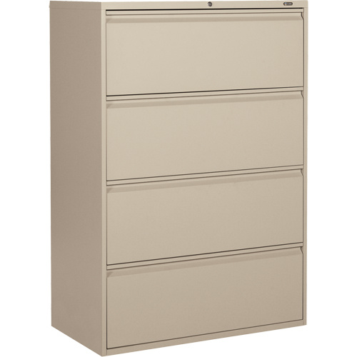 Offices To Go MVL1936P4 NEV Lateral Cabinet Lateral Cabinet, Steel, 4 Drawers, 36" W x 19-1/4" D x 52-6/100" H, Beige - Each