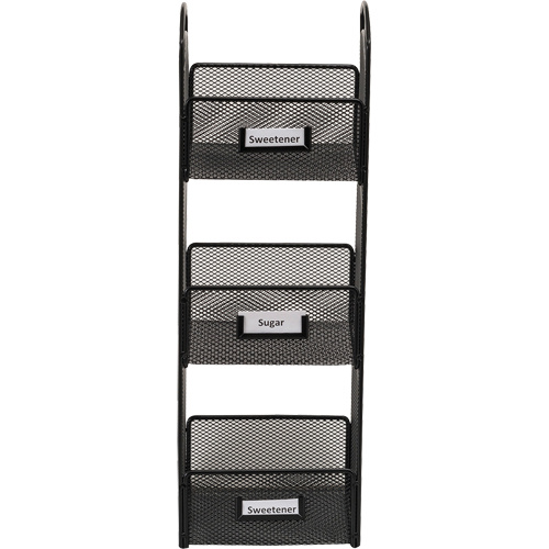 Safco 3290BL Onyx™ Tower Break Room Organizer Onyx™ Tower Break Room Organizer - Each