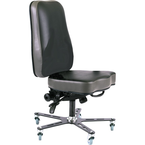 Synetik 508-00019 Synergo I Ergonomic Chair Synergo I Ergonomic Chair, Mobile, Vinyl Seat, Black - Each