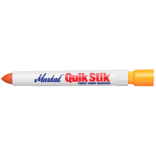 Markal 061043 Quik Stik® Paint Marker Quik Stik<sup>®</sup> Paint Marker, Solid Stick, Fluorescent Orange - Each