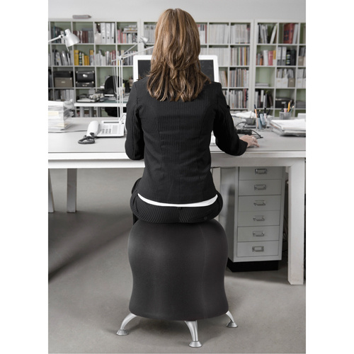 Safco 4750BL Zenergy™ Ball Chair Zenergy™ Ball Chair, Fabric, Black, 250 lbs. Capacity - Each