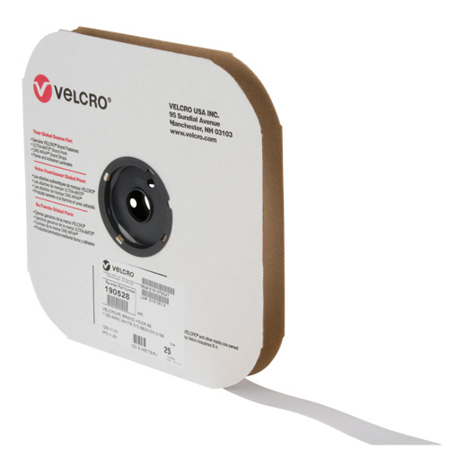 Velcro Companies 190528 Fastener Tape Fastener Tape, Hook, 25 yds x 1", Sew-On, White - Each