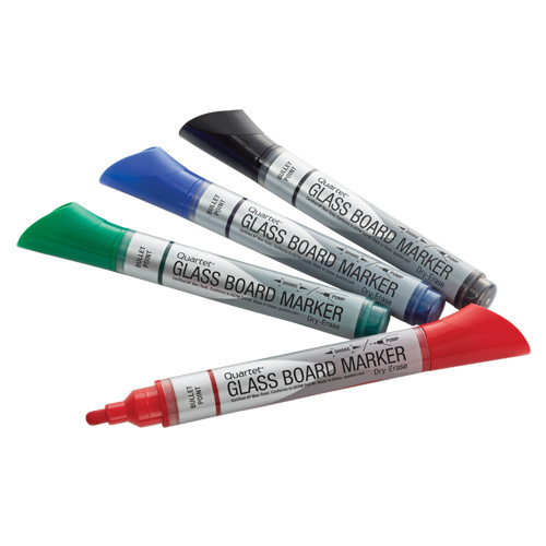 Quartet 79552-A Quartet® Premium Glass Dry-Erase Markers Premium Glass Dry-Erase Markers - Pack of 4