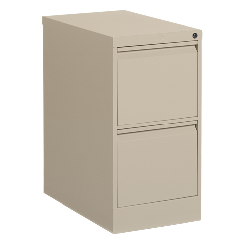 Offices To Go MVL25201 NEV Vertical Filing Cabinet Vertical Filing Cabinet, Steel, 2 Drawers, 15-1/7" W x 25" D x 29" H, Beige - Each