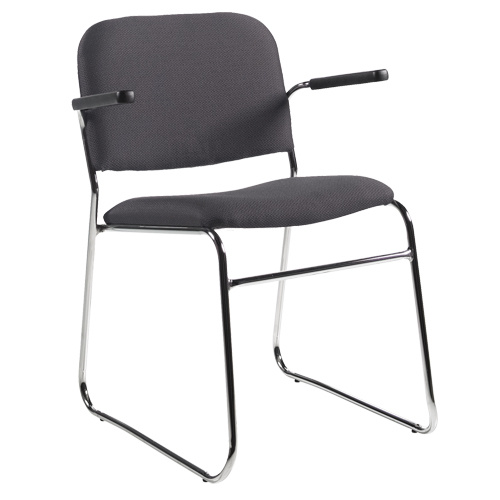 Offices To Go 2151 TC74 CHM Chair Chair, Fabric, 30" High, 200 lbs. Capacity, Black - Each