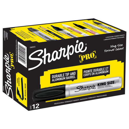 Sharpie 234443 King Size™ Permanent Marker King Size™ Permanent Marker, Chisel, Black - Each