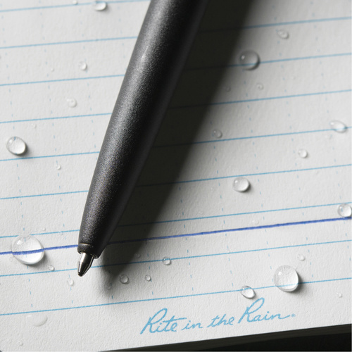 Rite In The Rain 97B All-Weather Metal Pen All-Weather Metal Pen, Blue, 0.8 mm, Retractable - Each