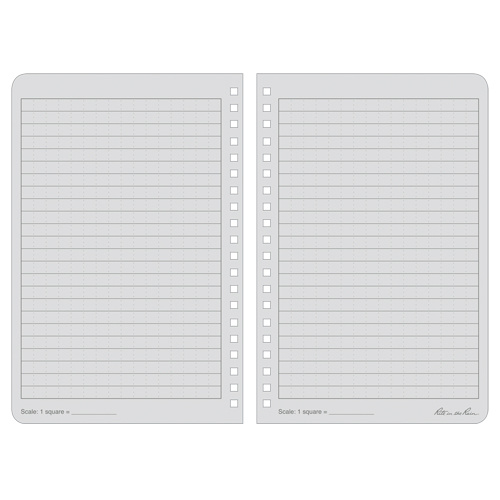 Rite In The Rain 773 Side-Spiral Notebook Side-Spiral Notebook, Soft Cover, Black, 64 Pages, 4-5/8" W x 7" L - Each