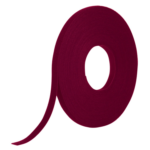 Velcro Companies 151505 One-Wrap® Fire-Retardant Fastener Tape One-Wrap<sup>®</sup> Fire-Retardant Fastener Tape, Hook & Loop, 25 yds x 1/2", Self-Grip, Cranberry - Each
