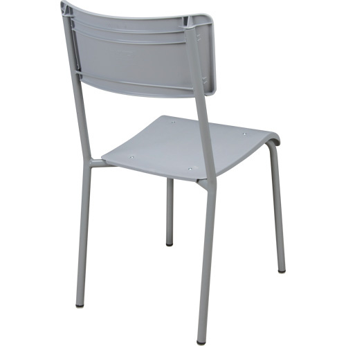 Venrez 1211-18GREY/GREY-FR Ventura Stacking Chair Ventura Stacking Chair, Polypropylene, 36" High, 300 lbs. Capacity, Grey - Each