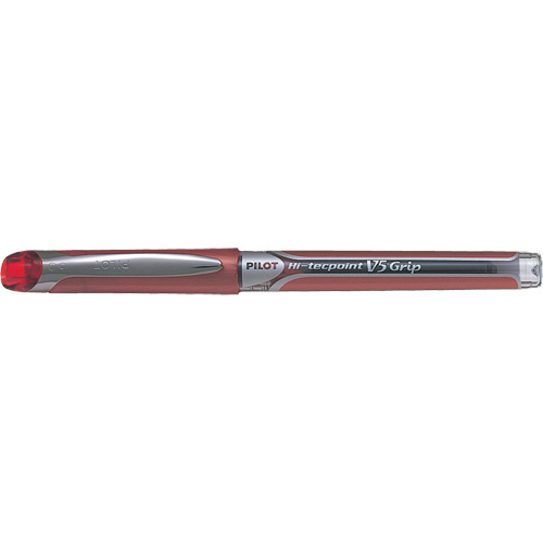 Pilot BXGPN-V5-RD Hi-Tecpoint Grip Pen Hi-Tecpoint Grip Pen, Red, 0.5 mm - Box of 12