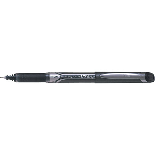 Pilot BXGPN-V7-BK Hi-Tecpoint Grip Pen Hi-Tecpoint Grip Pen, Black, 0.7 mm - Box of 12
