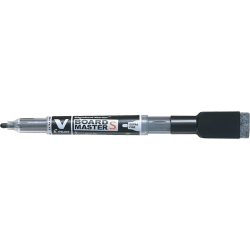 Pilot BG-WBME-VSEF-BK Vboard Master S White Board Marker with Eraser Vboard Master S White Board Marker with Eraser - Box of 10