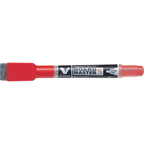 Pilot BG-WBME-VSEF-RD Vboard Master S White Board Marker with Eraser Vboard Master S White Board Marker with Eraser - Box of 10