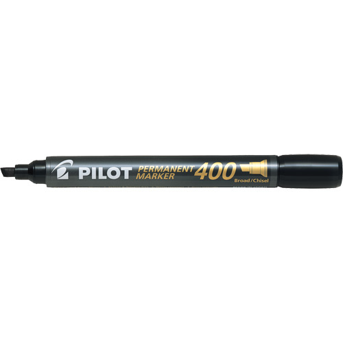 Pilot SCA-400 BK 400 Permanent Marker 400 Permanent Marker, Chisel, Black - Each