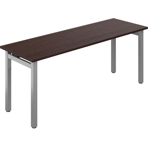 Offices To Go NL7230DHL DES TN Newland Table Desk Newland Table Desk, 29-7/10" L x 72" W x 29-3/5" H, Dark Brown - Each
