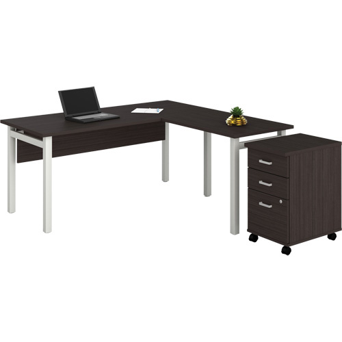 Offices To Go NLP231 DES Newland ""L"" Shaped Desk with Pedestal Newland "L" Shaped Desk with Pedestal - Each