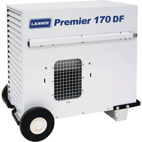 L.B. White PREMIER 170DF Premier Portable Drying Heater, Radiant Heat, Electric, 170000 BTU/H-(Each)