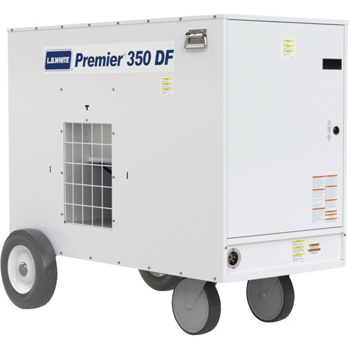 L.B. White PREMIER 350DF Premier Portable Drying Heater, Radiant Heat, Electric, 350000 BTU/H-(Each)