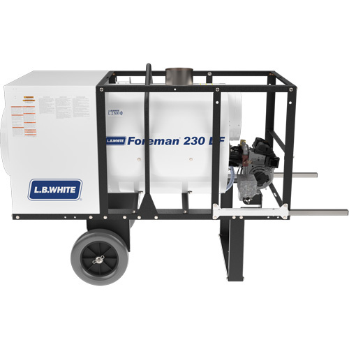 L.B. White FOREMAN 230 DF Foreman 230 Indirect-fired Portable Heater, Radiant Heat, Natural Gas, 230000 BTU/H-(Each)