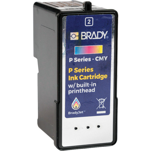 Brady P-CMY-1 J7300 Inkjet Printer Cyan, Magenta & Yellow Ink Cartridge J7300 Inkjet Printer Cyan, Magenta & Yellow Ink Cartridge - Each