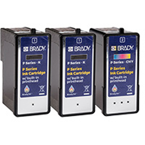 Brady P-1CMY2K J7300 Inkjet Printer Ink Multipack Cartridges J7300 Inkjet Printer Ink Multipack Cartridges - Each