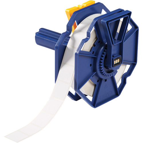 Brady J-179-2492 FreezerBondz Ultra-Thin Cryogenic Laboratory Labels FreezerBondz Ultra-Thin Cryogenic Laboratory Labels, Polyester, 1" L x 1" H, White - Each