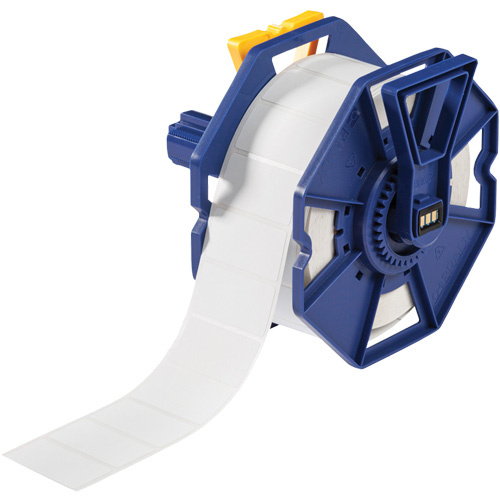 Brady J-156-2492 FreezerBondz Ultra-Thin Cryogenic Laboratory Labels FreezerBondz Ultra-Thin Cryogenic Laboratory Labels, Polyester, 1.9" L x 1" H, White - Each