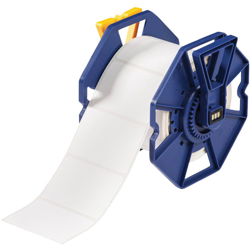 Brady J-19-2550 Permanent Adhesive Labels Permanent Adhesive Labels, Paper, 3" L x 2" H, White - Each