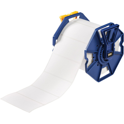 Brady J-55-2475 UL Approved Permanent Adhesive Labels UL Approved Permanent Adhesive Labels, Polyester, 4" L x 2" H, White - Each