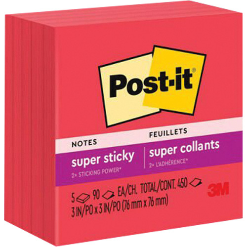 3M 588236 Post-it Super Sticky Notes-(Pack of 5)