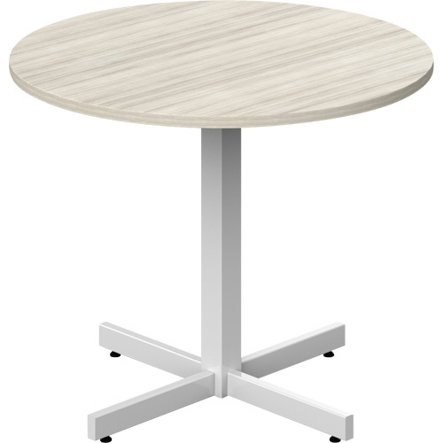 Offices To Go NL36RX-NGL Newland Height-Adjustable Round Table Newland Height-Adjustable Round Table, 36" L x 36" W x 29" H, 1" Top, Laminate, Tan - Each