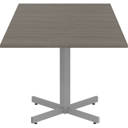 Offices To Go NL36SX-ACJ Newland Height-Adjustable Square Table Newland Height-Adjustable Square Table, 36" L x 36" W x 29" H, 1" Top, Laminate, Brown - Each