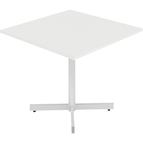 Offices To Go NL36SX-DWT Newland Height-Adjustable Square Table Newland Height-Adjustable Square Table, 36" L x 36" W x 29" H, 1" Top, Laminate, White - Each